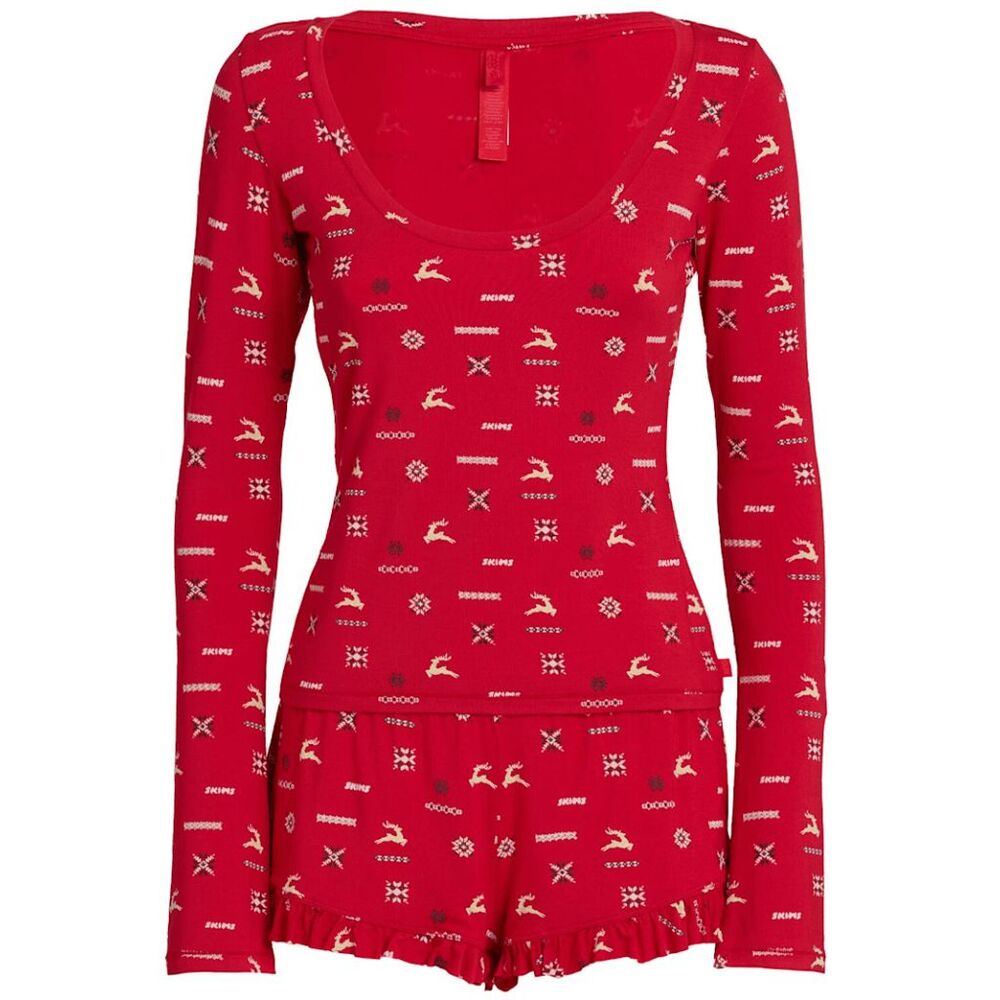 Skims Modal scoop neck top & shorts sleep set Size Large $78